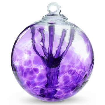 Witch Ball 6" PURPLE